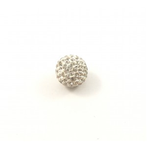 Pave bead 14 mm clear crystal*